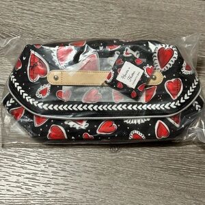 Brighton Heart Print Cosmetic Bag